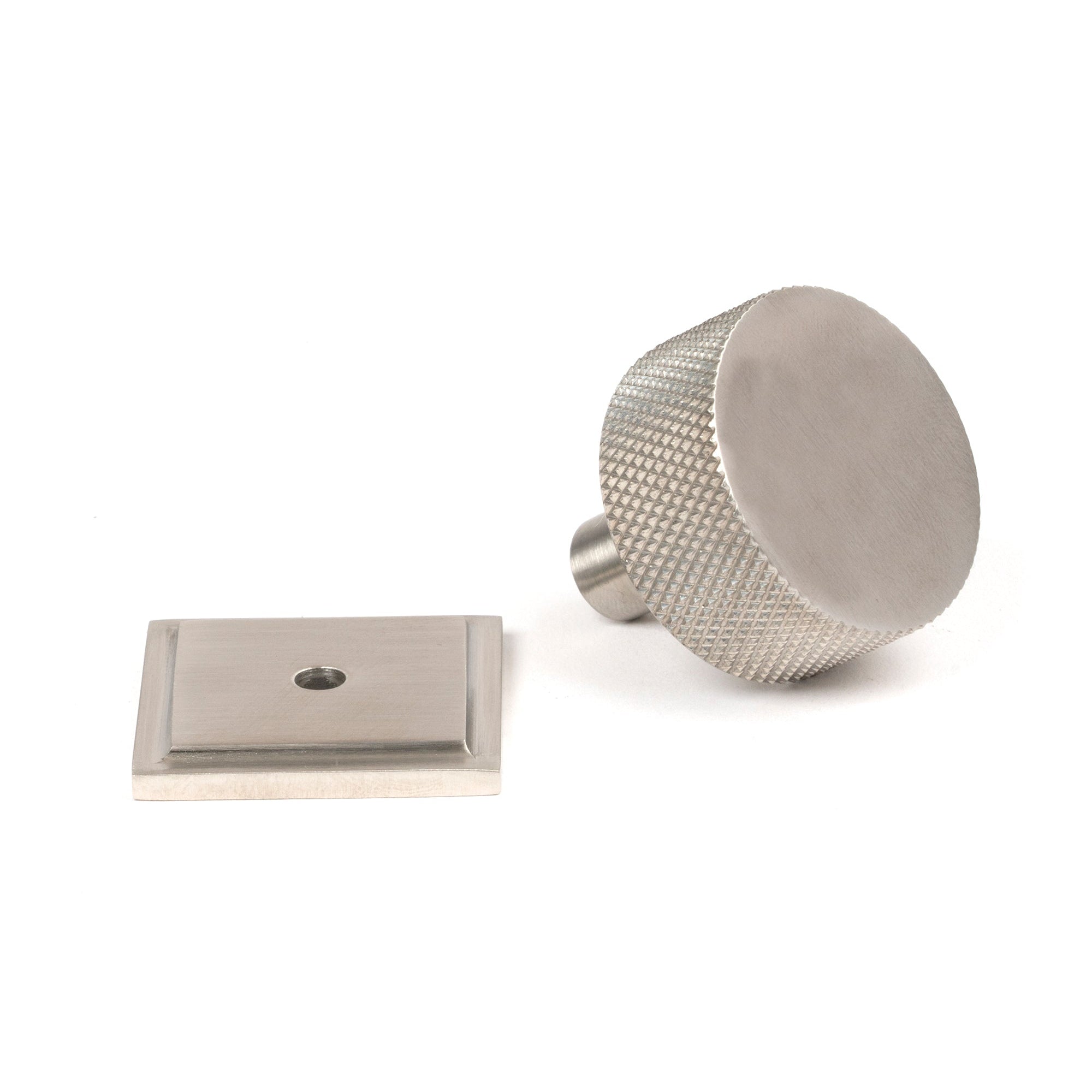 Satin SS (304) Brompton Cabinet Knob - 32mm (Square) | From The Anvil-Cabinet Knobs-Yester Home