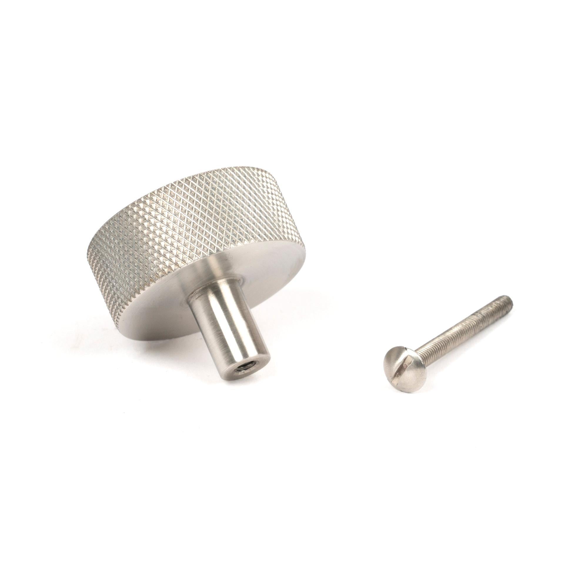 Satin SS (304) Brompton Cabinet Knob - 38mm (No rose) | From The Anvil - Cabinet Knobs - From The Anvil - Yester Home