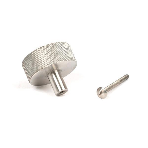 Satin SS (304) Brompton Cabinet Knob - 38mm (No rose) | From The Anvil-Cabinet Knobs-Yester Home