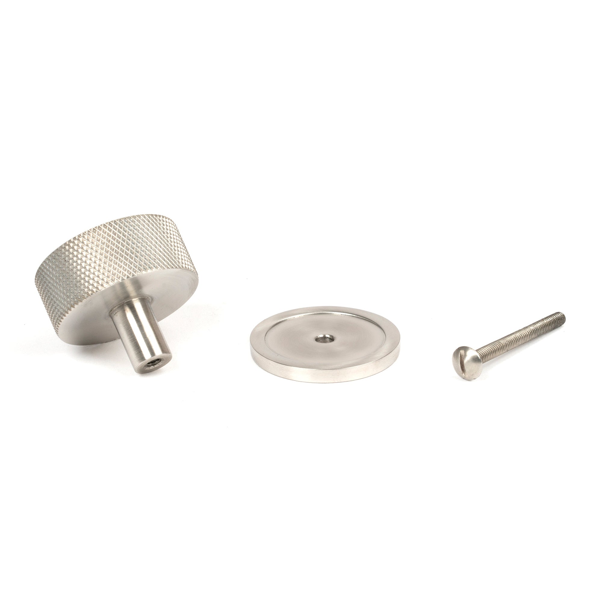 Satin SS (304) Brompton Cabinet Knob - 38mm (Plain) | From The Anvil-Cabinet Knobs-Yester Home
