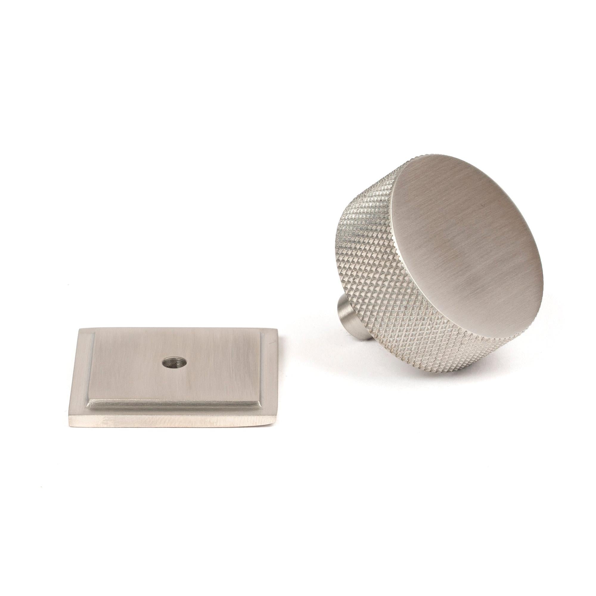Satin SS (304) Brompton Cabinet Knob - 38mm (Square) | From The Anvil - Cabinet Knobs - From The Anvil - Yester Home