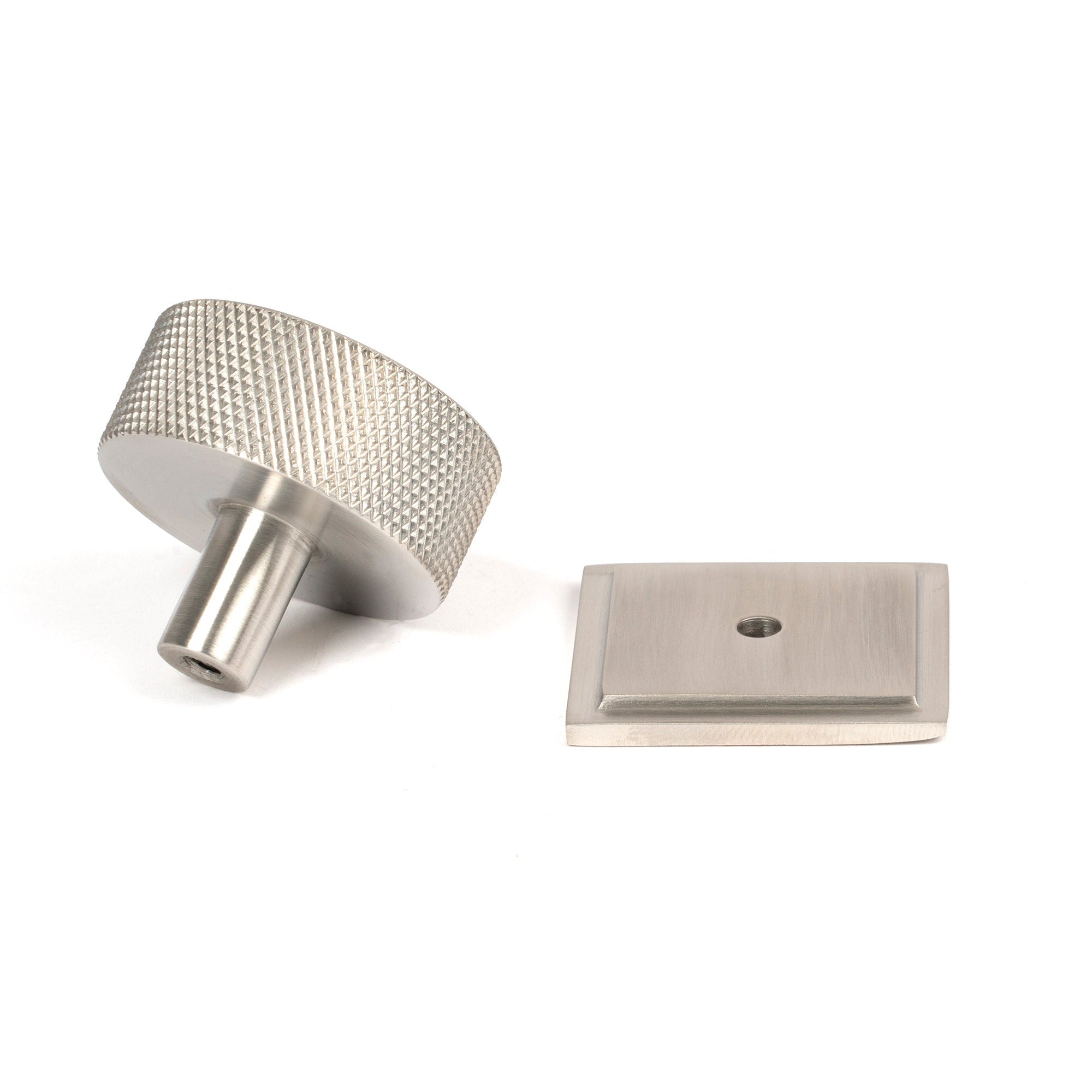 Satin SS (304) Brompton Cabinet Knob - 38mm (Square) | From The Anvil-Cabinet Knobs-Yester Home