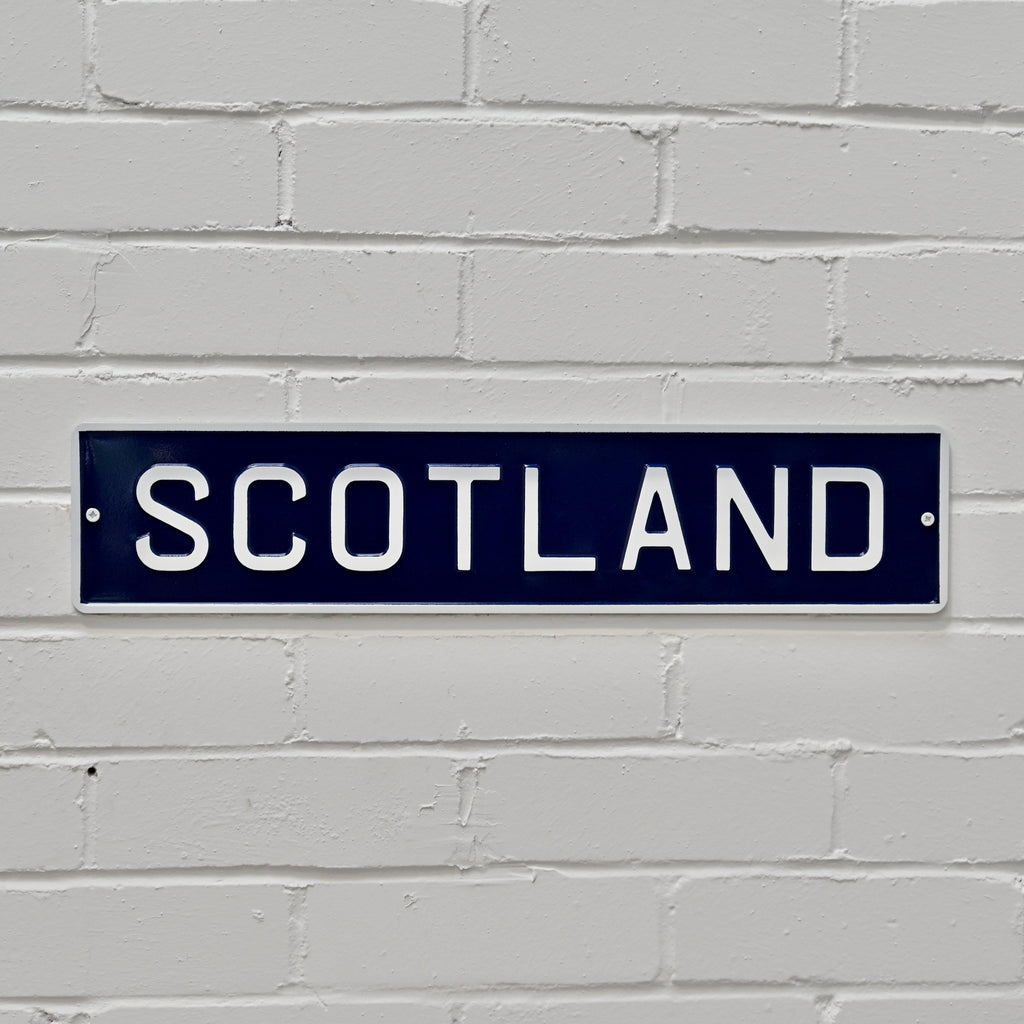 Scotland Embossed Metal Sign-Country Signs-Yester Home