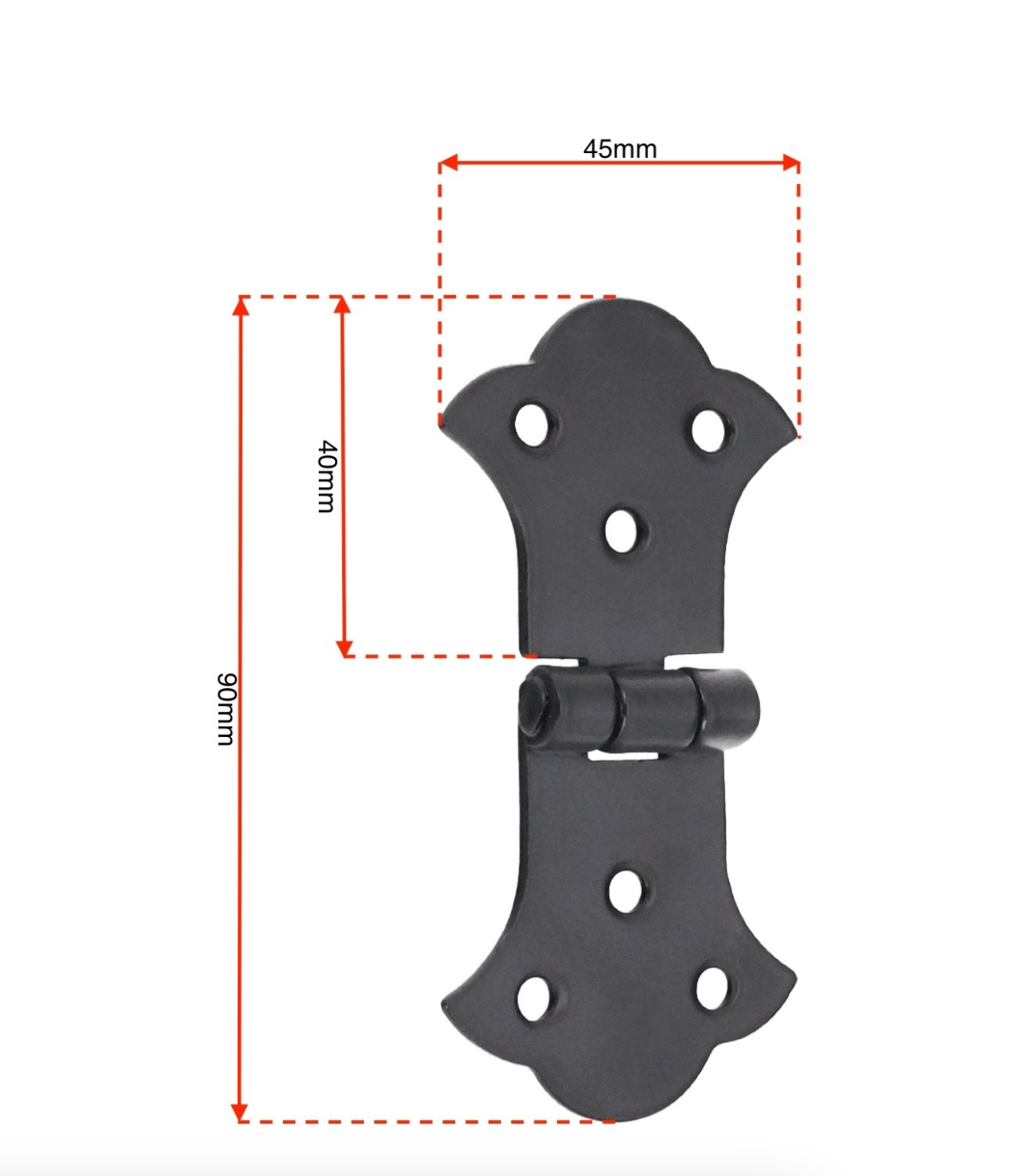Butterfly 2" Hinge Black - Decorative Hinges & Corners - Spira Brass - Yester Home