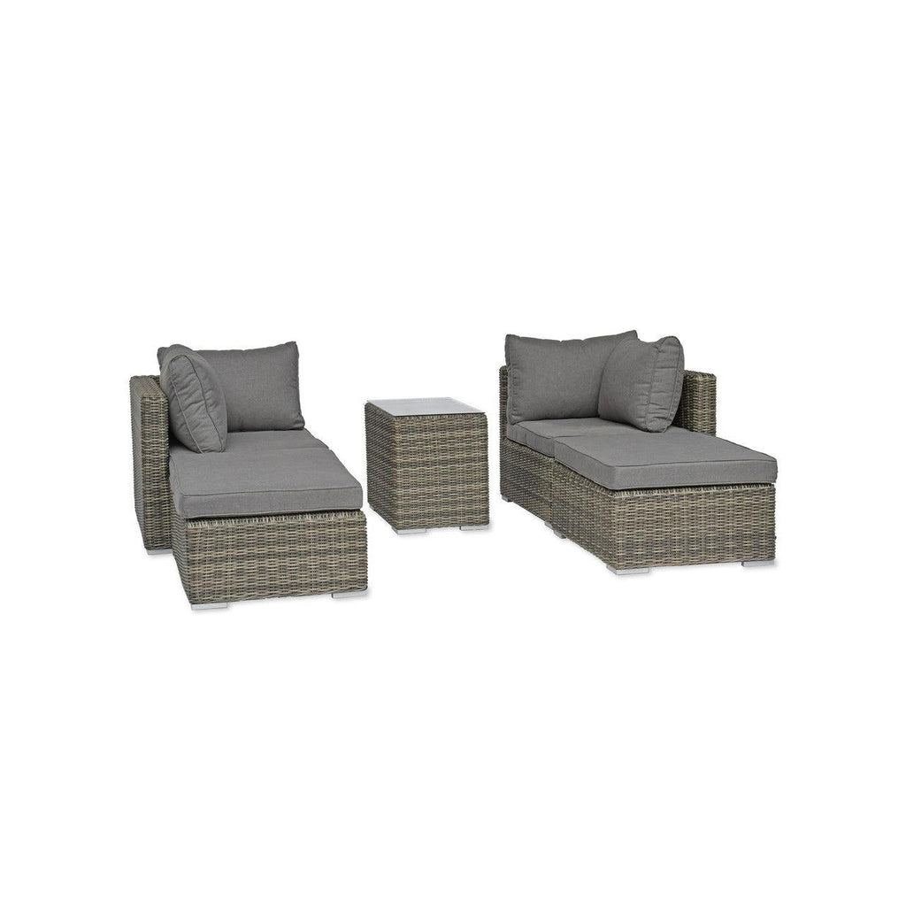 Selborne Double Lounger Set - PE Rattan-Outdoor Chairs & Loungers-Yester Home
