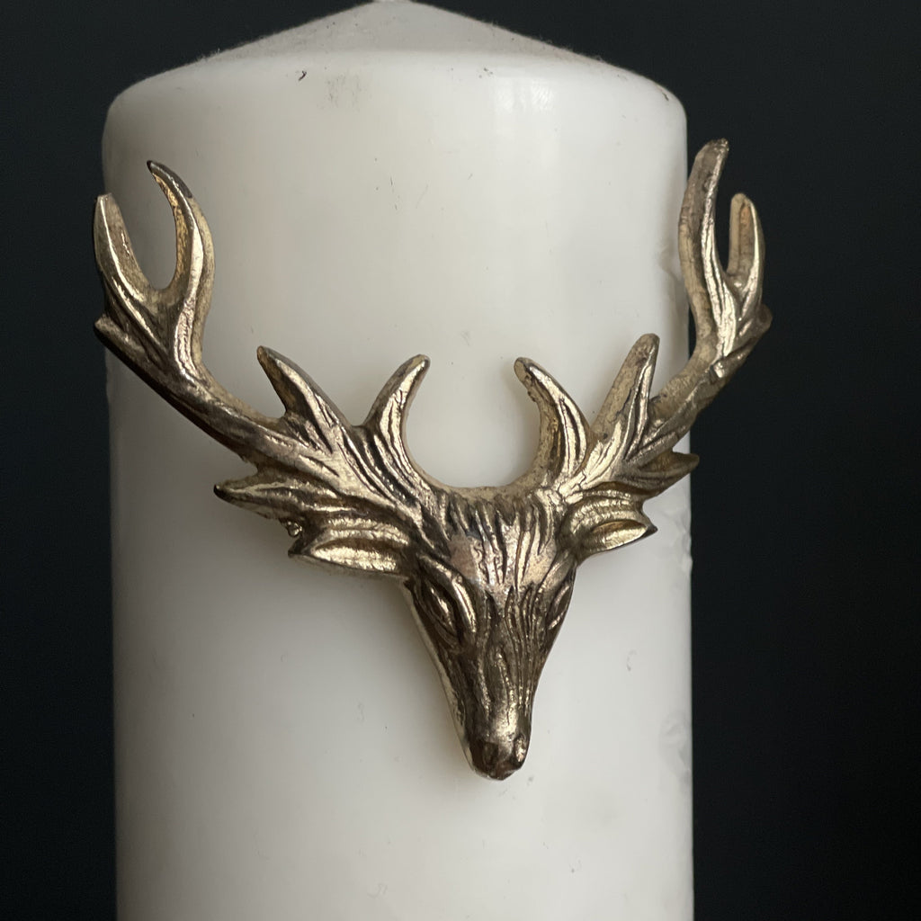 Set of 3 Large Stag Candle Pins-Candle Pins-Yester Home