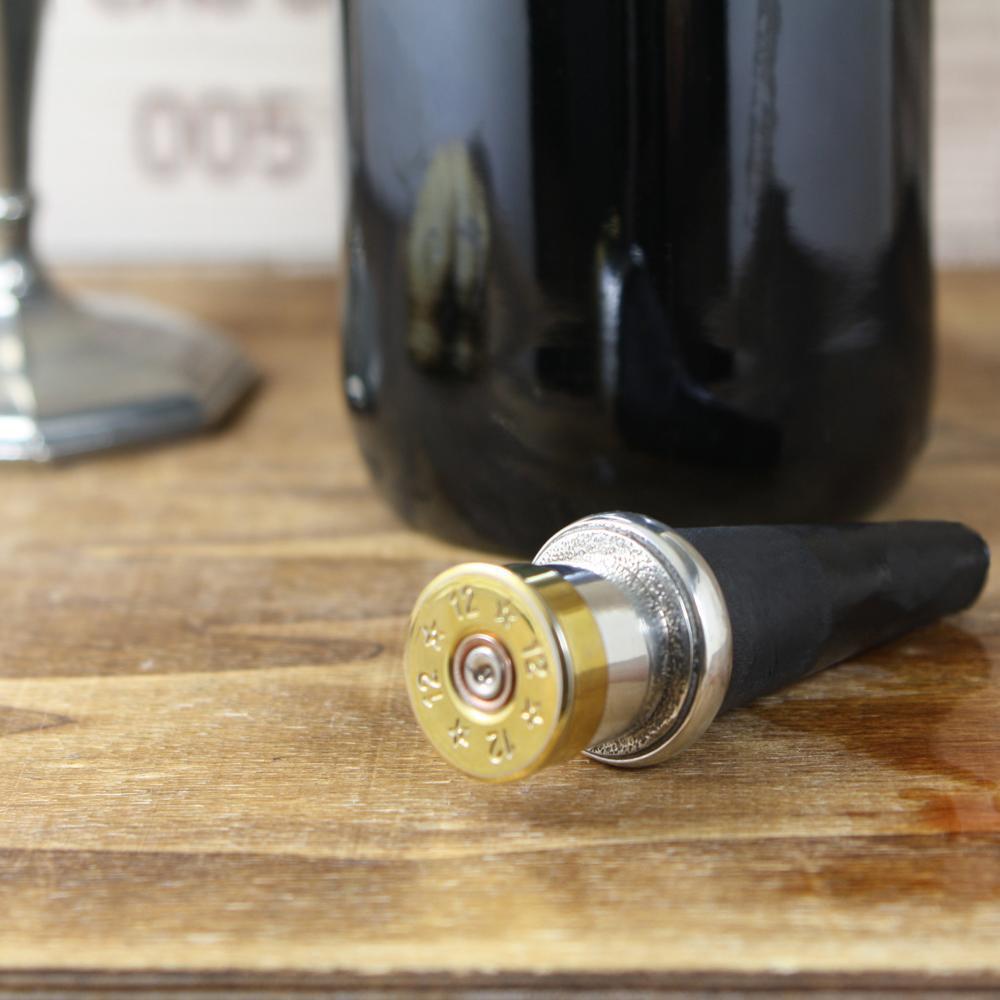 Shotgun Cartridge Pewter Wine Bottle Stopper-Wine Bottle Stopper-Yester Home