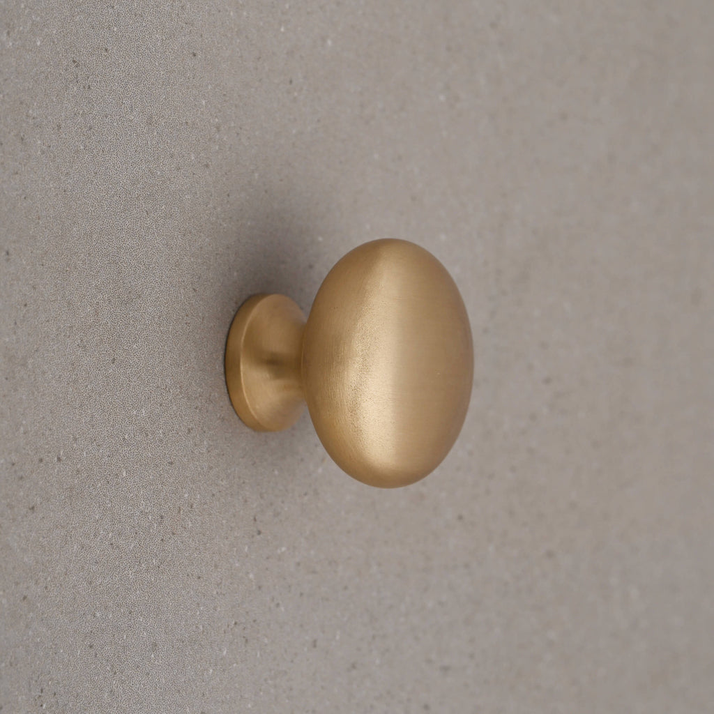 Shropshire Brushed Satin Brass Cupboard Handles-Cabinet Handles-Yester Home