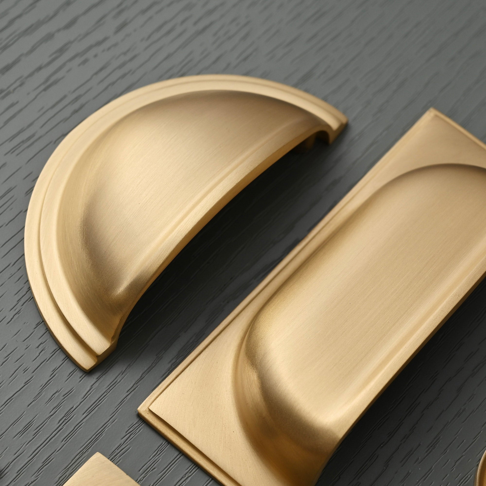 Shropshire Brushed Satin Brass Cupboard Handles | Lacquered - Cabinet Handles - Yester Home - Yester Home