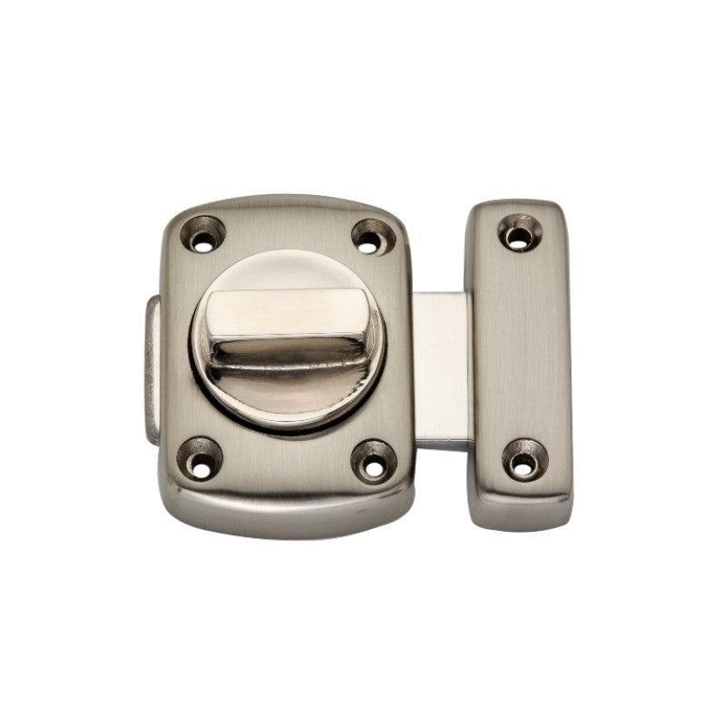Sigma Bahroom Latch Small Satin Nickel-Bathroom Latches-Yester Home