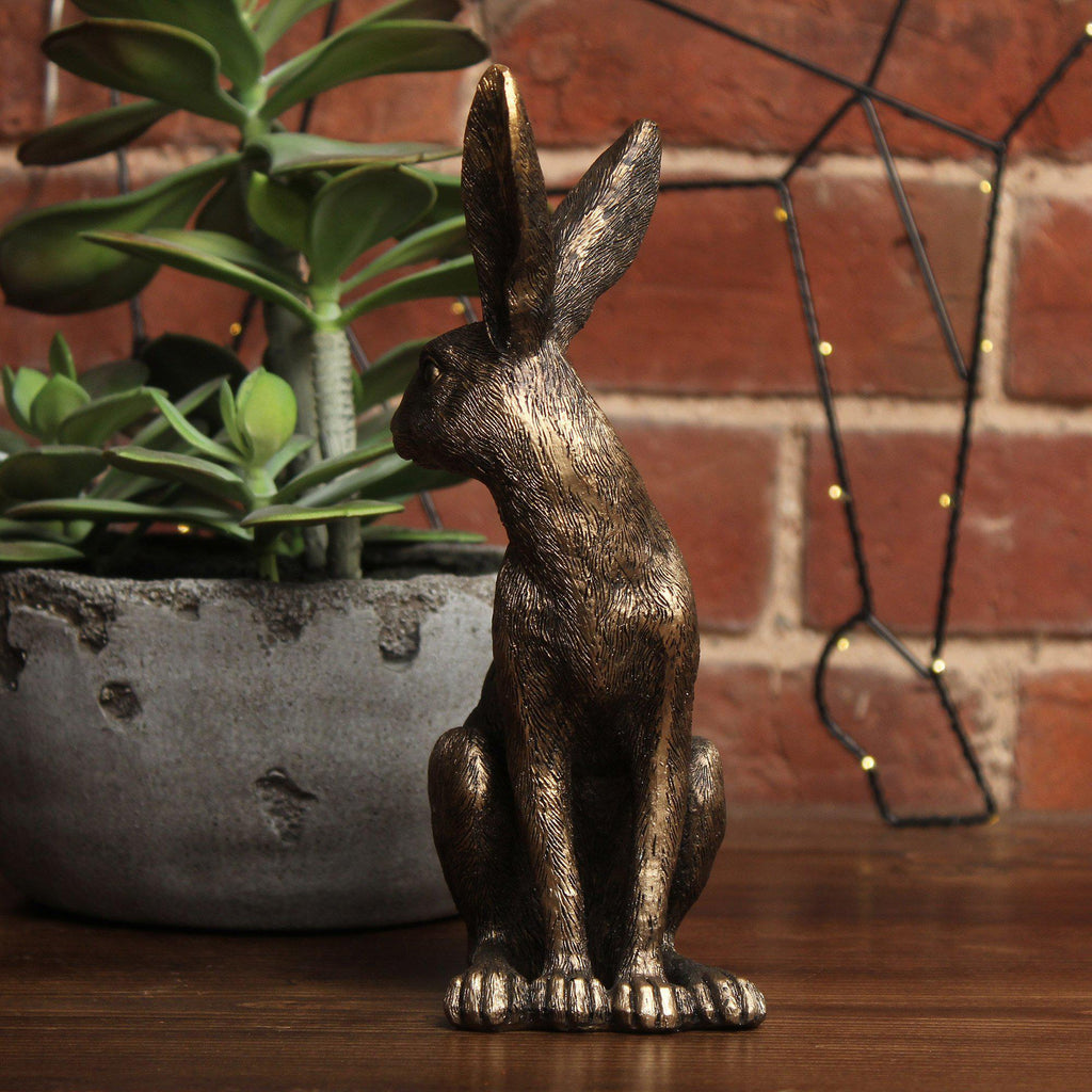 Sitting Golden Hare-Ornaments-Yester Home