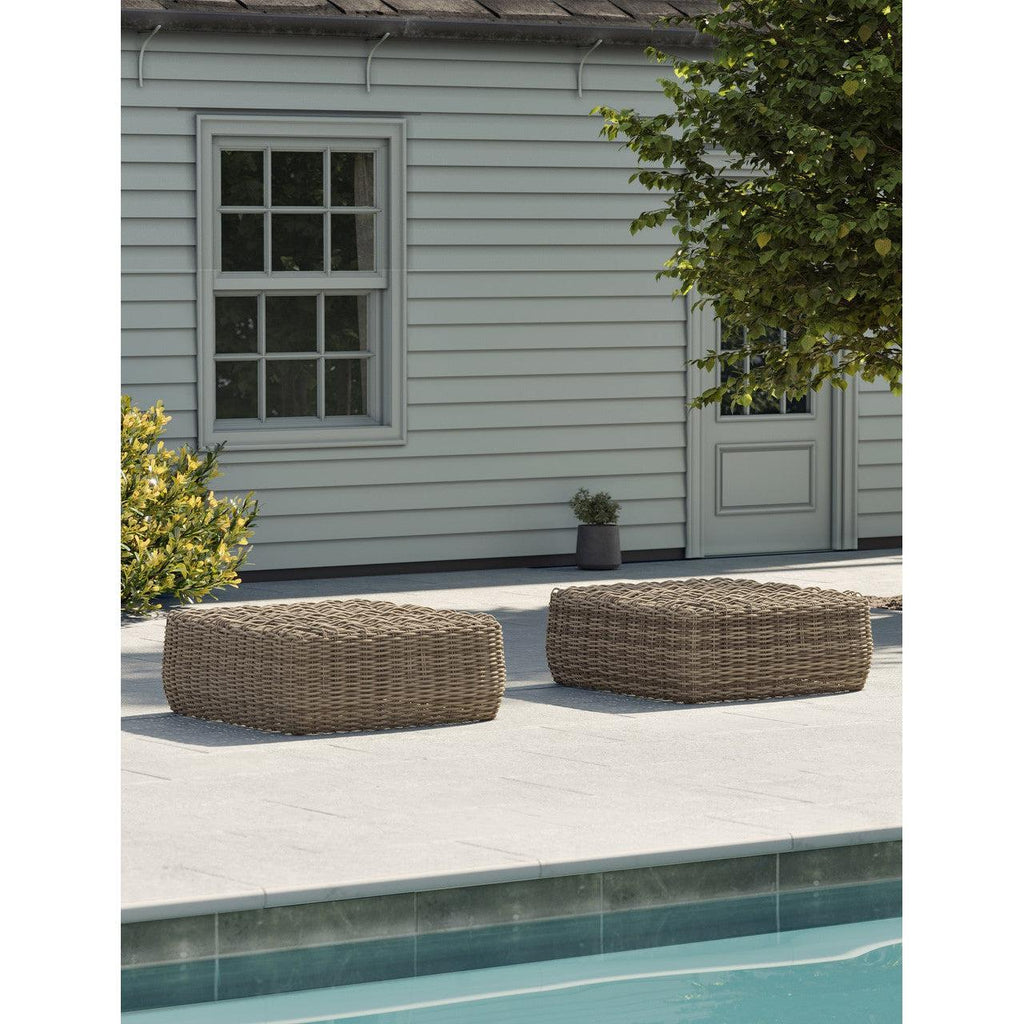Skala Ottoman - PE Rattan-Outdoor Chairs & Loungers-Yester Home