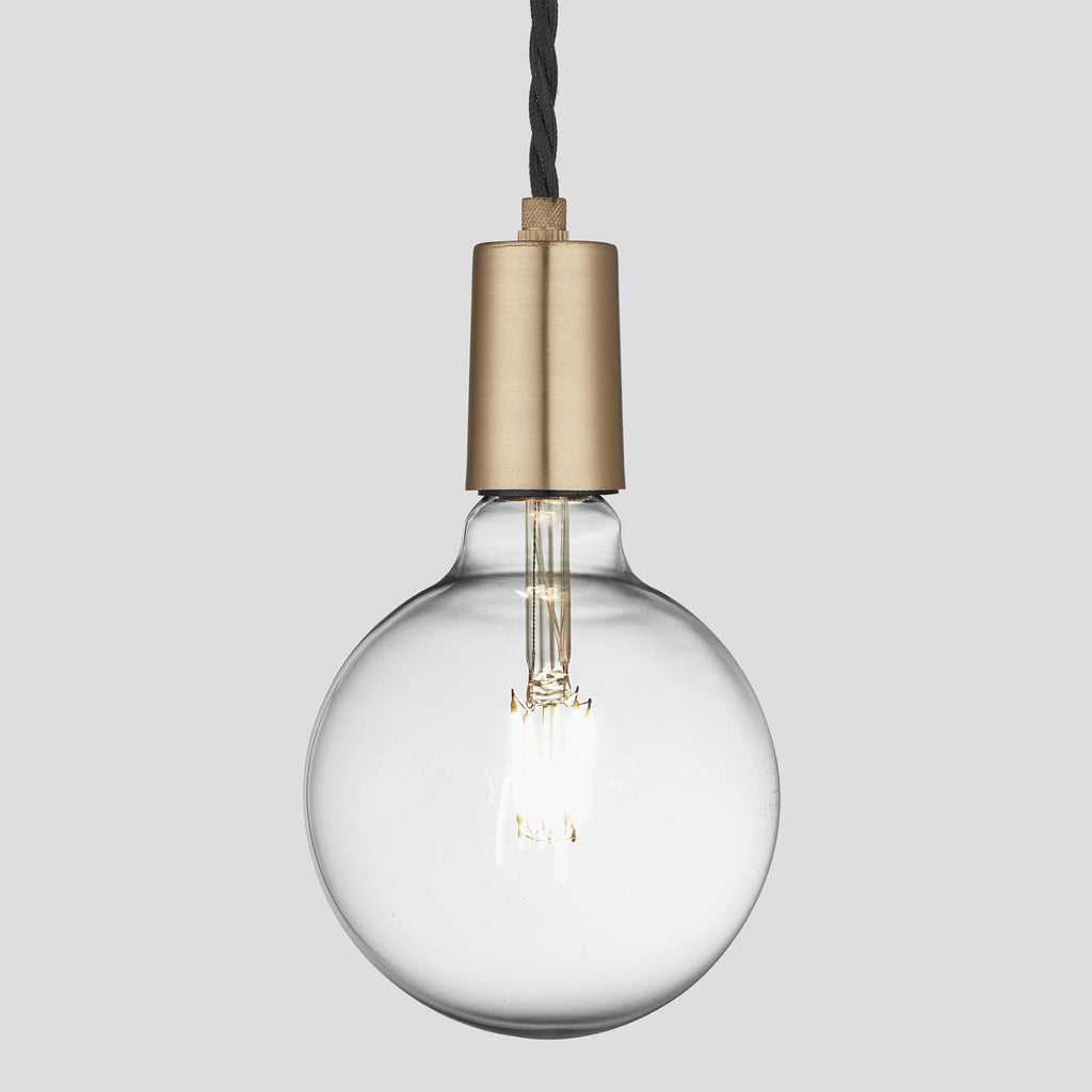 Sleek Edison Pendant - 1 Wire - Brass-Ceiling Lights-Yester Home