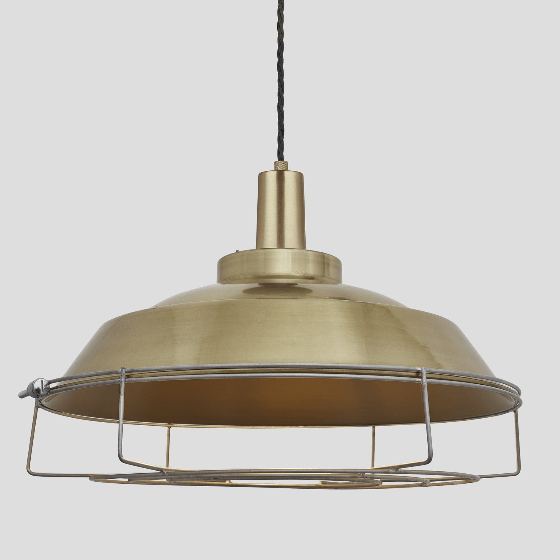 Sleek Step Pendant - 16 Inch - Brass-Ceiling Lights-Yester Home