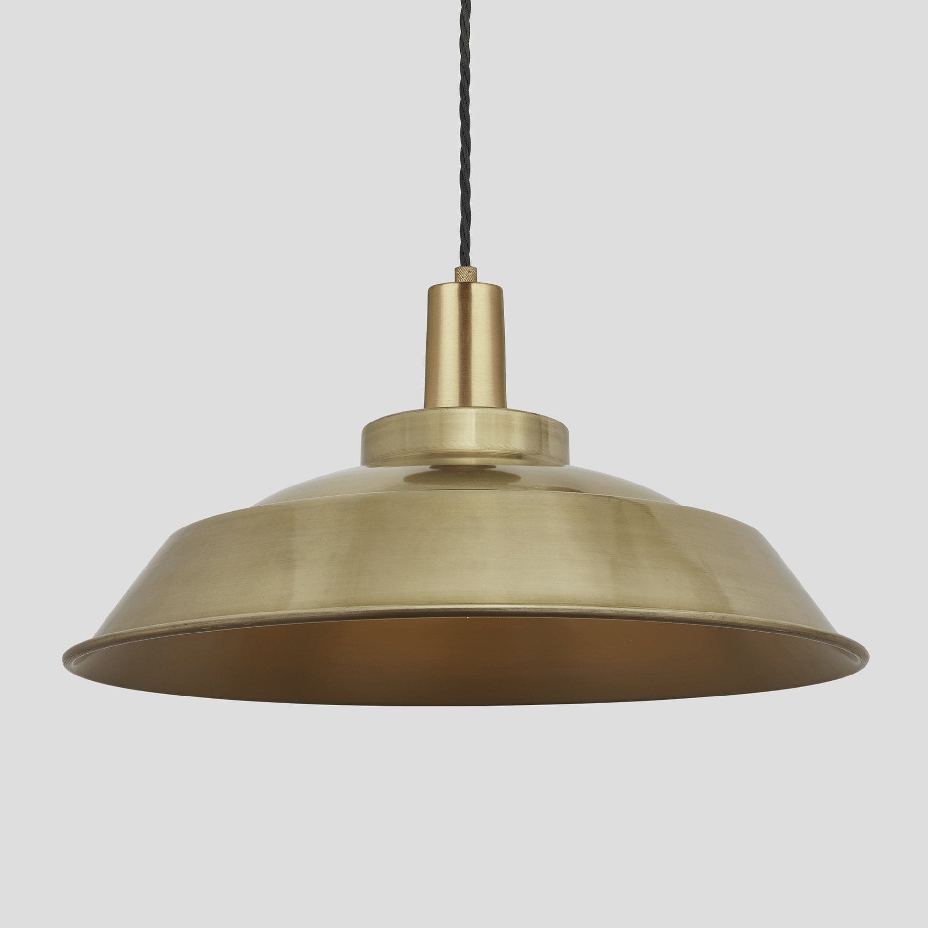 Sleek Step Pendant - 16 Inch - Brass-Ceiling Lights-Yester Home