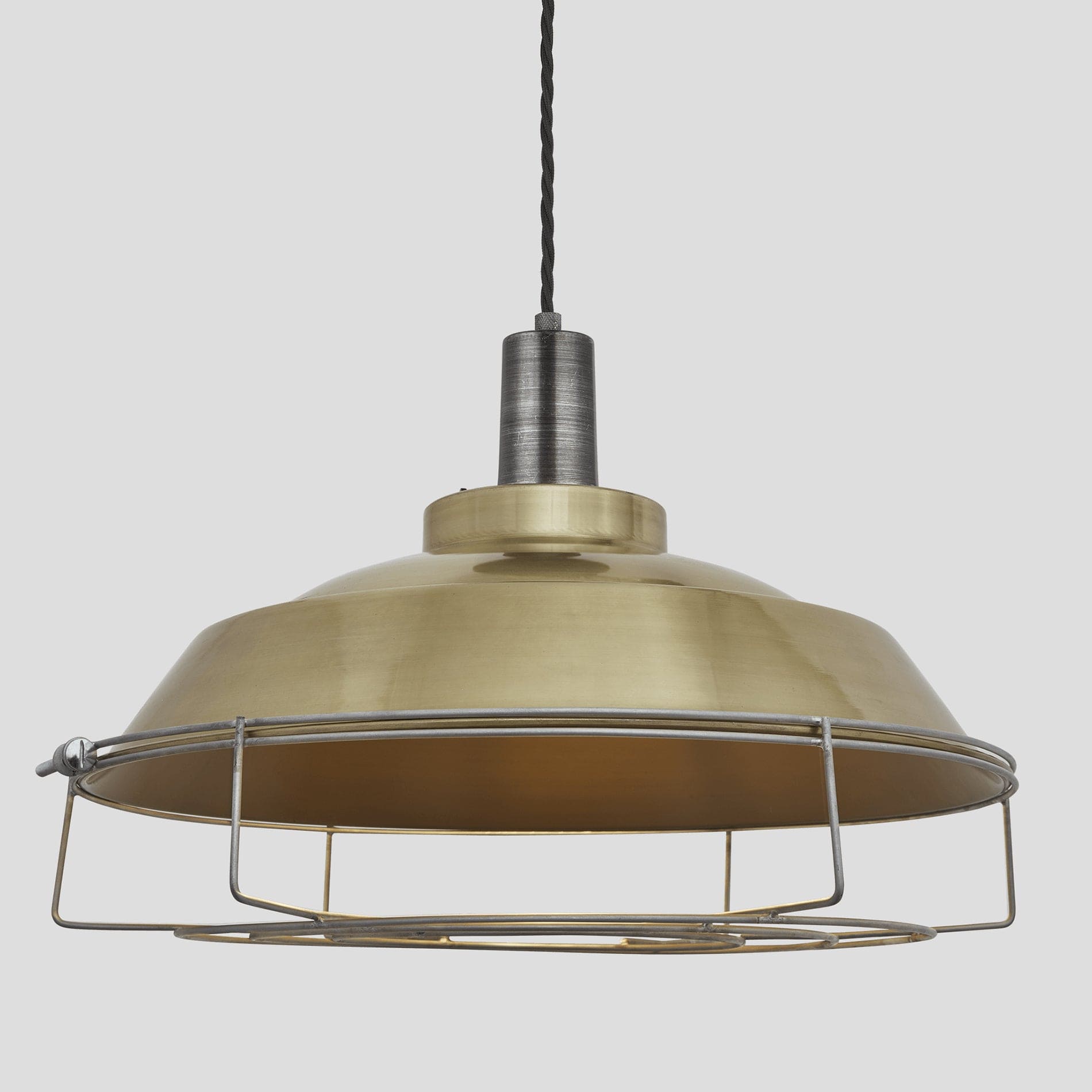 Sleek Step Pendant - 16 Inch - Brass-Ceiling Lights-Yester Home
