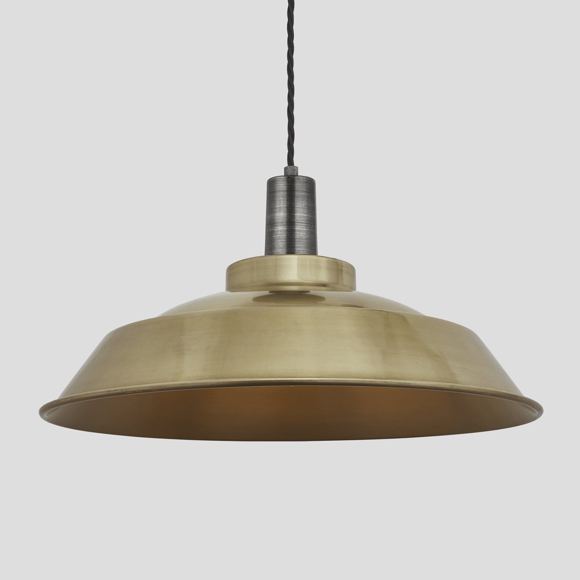 Sleek Step Pendant - 16 Inch - Brass-Ceiling Lights-Yester Home