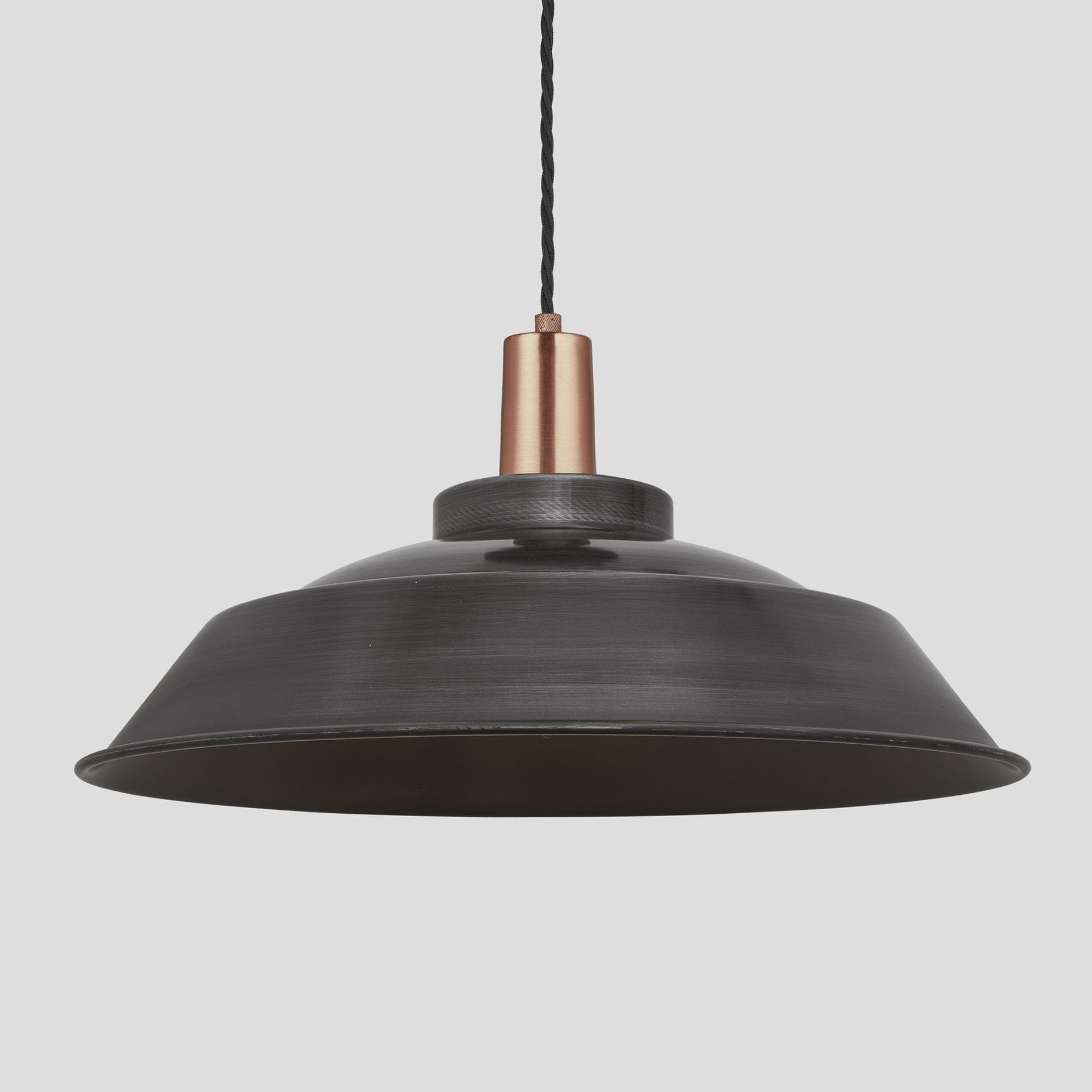 Sleek Step Pendant - 16 Inch - Pewter-Ceiling Lights-Yester Home