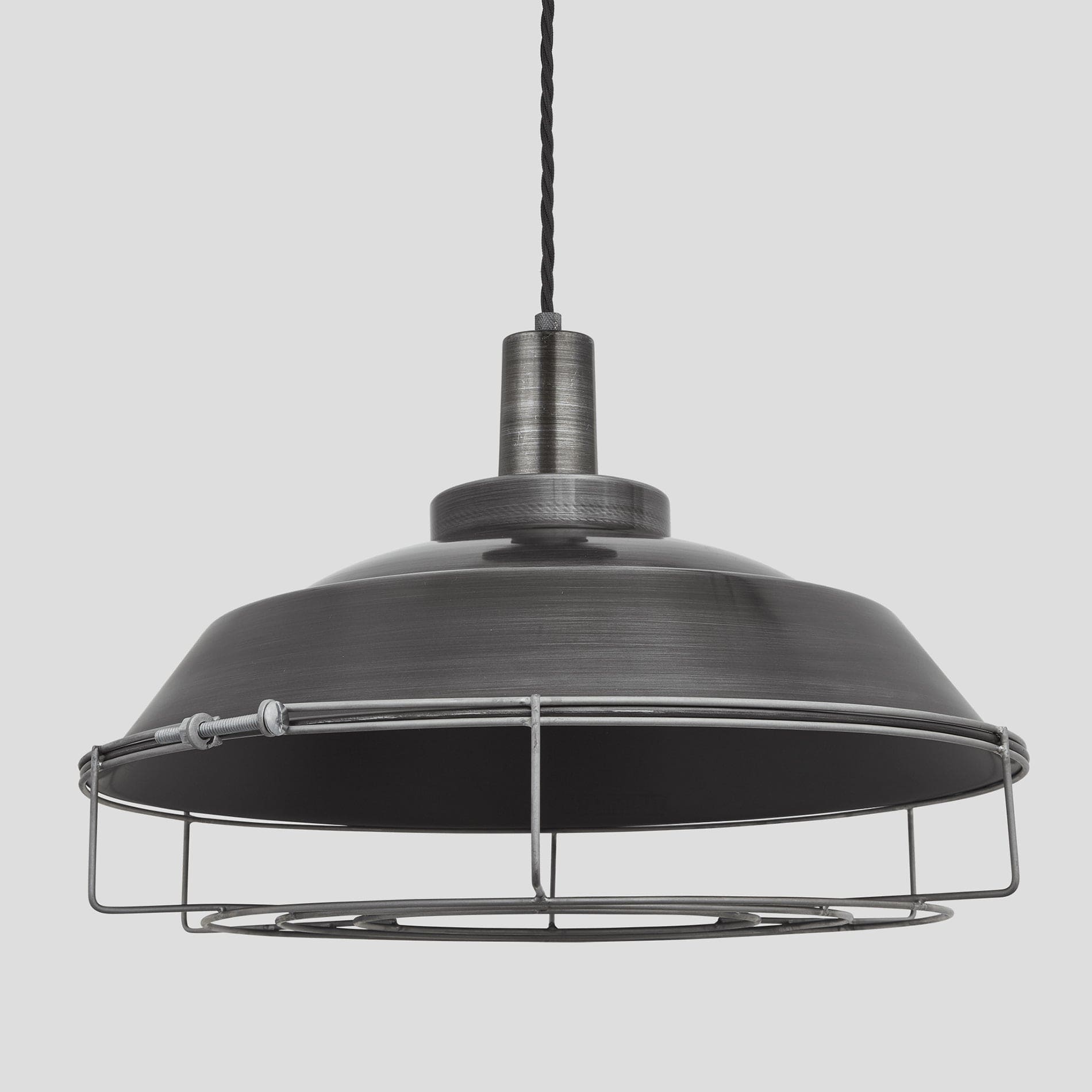 Sleek Step Pendant - 16 Inch - Pewter-Ceiling Lights-Yester Home