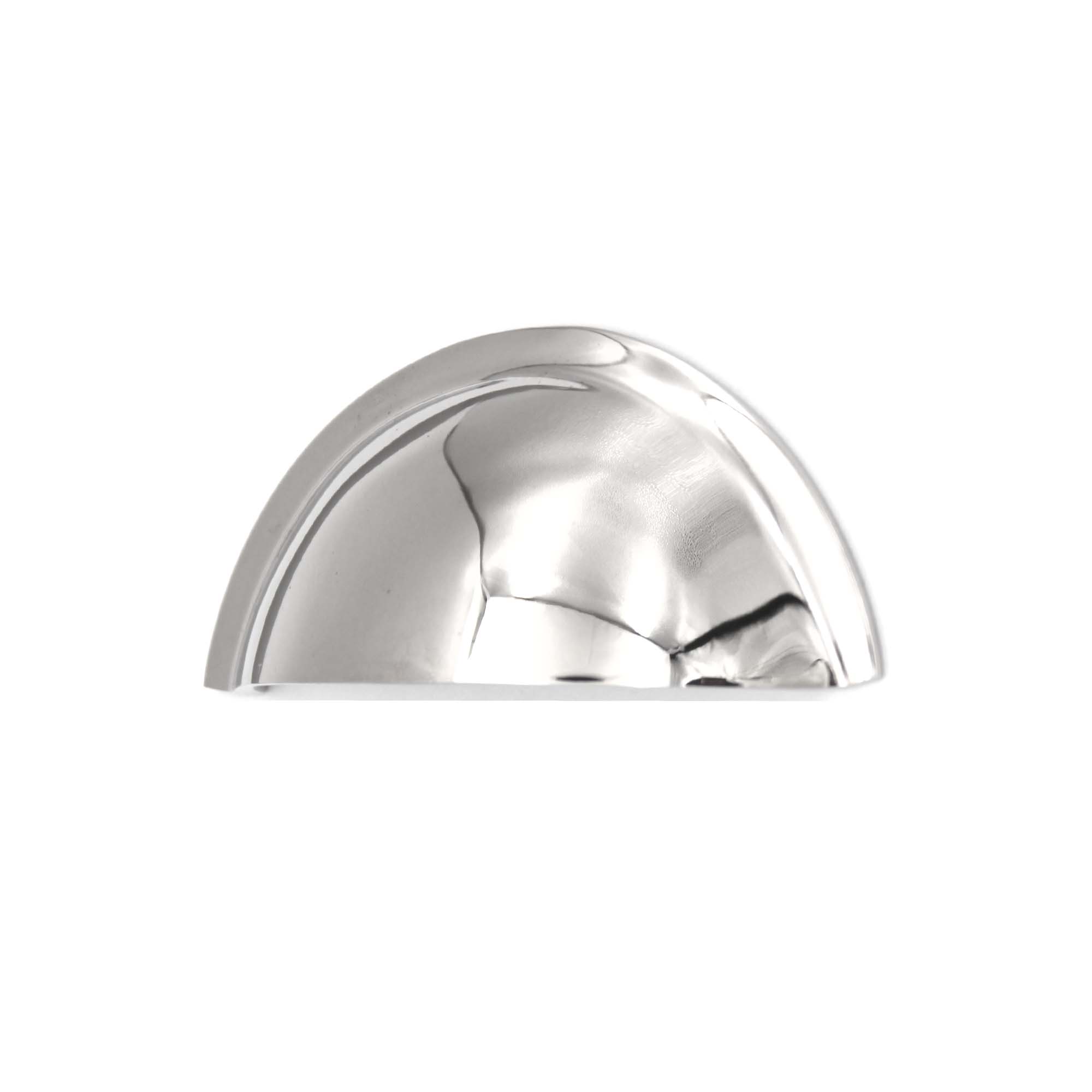 Slim Cup Handle Small Polished Nickel-Cupboard Pulls-Yester Home