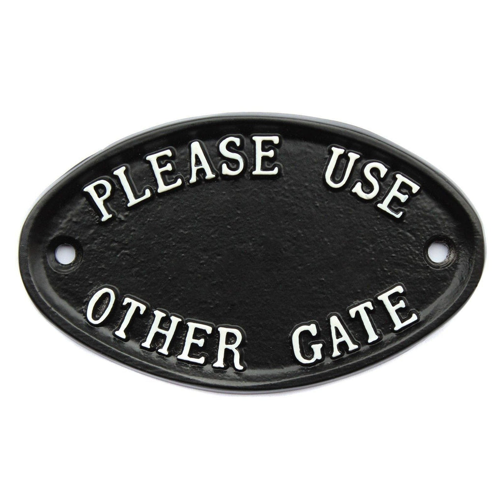 Small Please Use Other Gate Sign-Gate Signs-Yester Home