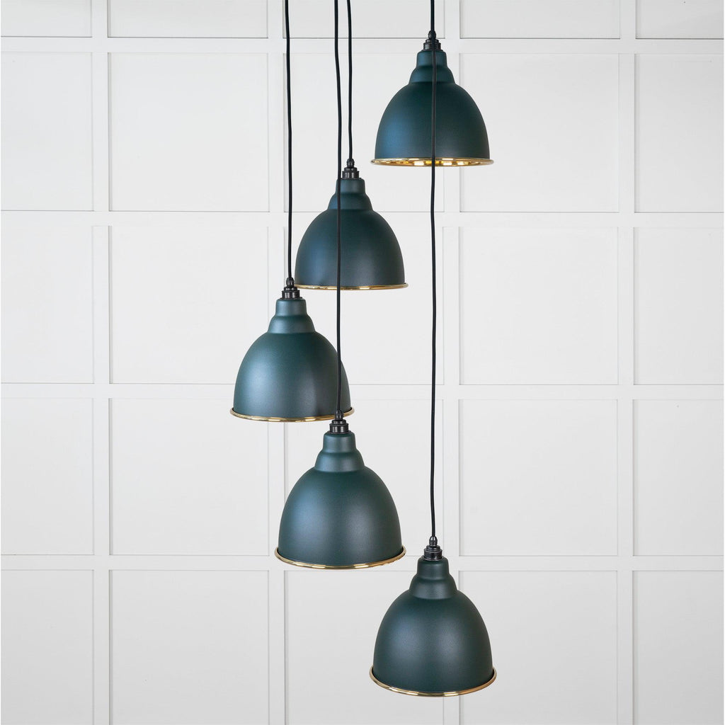 Smooth Brass Brindley Cluster Pendant in Dingle | From The Anvil-Cluster Pendants-Yester Home