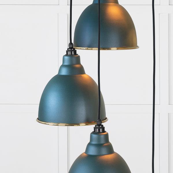 Smooth Brass Brindley Cluster Pendant in Dingle | From The Anvil-Cluster Pendants-Yester Home
