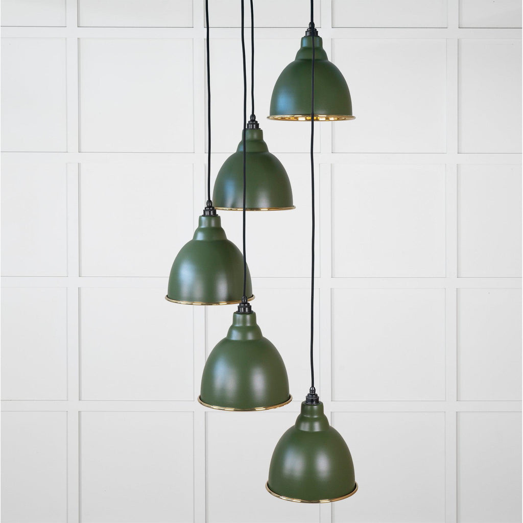 Smooth Brass Brindley Cluster Pendant in Heath | From The Anvil-Cluster Pendants-Yester Home