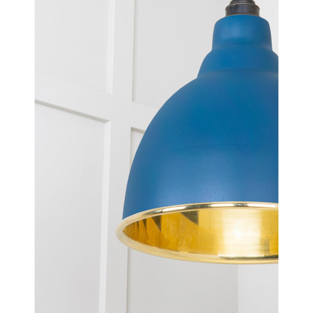 Smooth Brass Brindley Pendant in Upstream | From The Anvil-Brindley-Yester Home