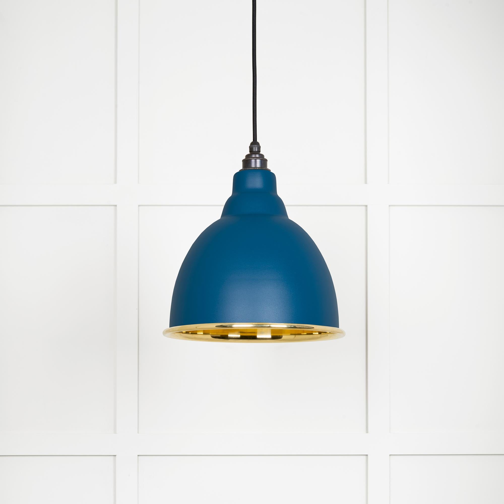 Smooth Brass Brindley Pendant in Upstream | From The Anvil - Brindley - From The Anvil - Yester Home