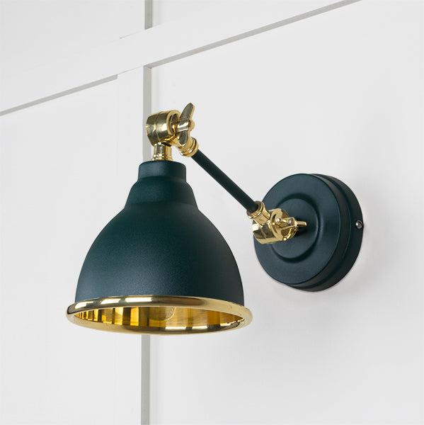 Smooth Brass Brindley Wall Light in Dingle | From The Anvil-Wall Lights-Yester Home