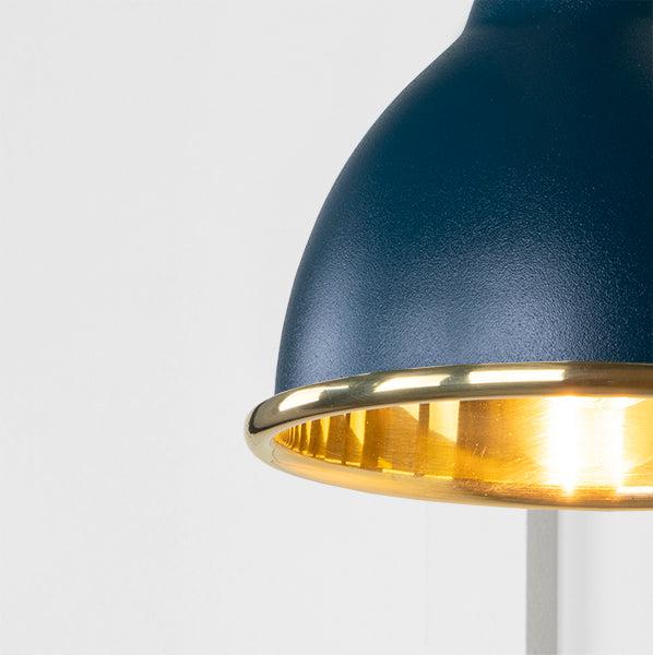Smooth Brass Brindley Wall Light in Dusk | From The Anvil-Wall Lights-Yester Home