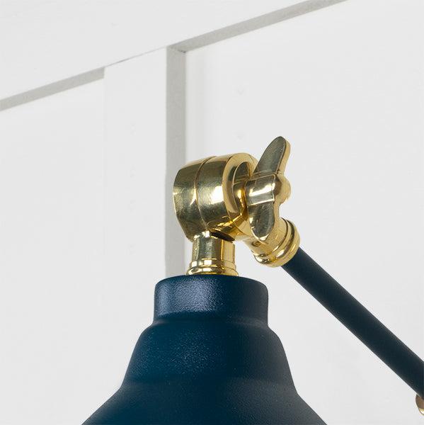 Smooth Brass Brindley Wall Light in Dusk | From The Anvil-Wall Lights-Yester Home