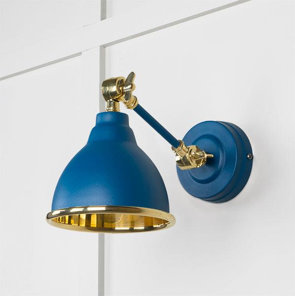 Smooth Brass Brindley Wall Light in Upstream | From The Anvil-Wall Lights-Yester Home