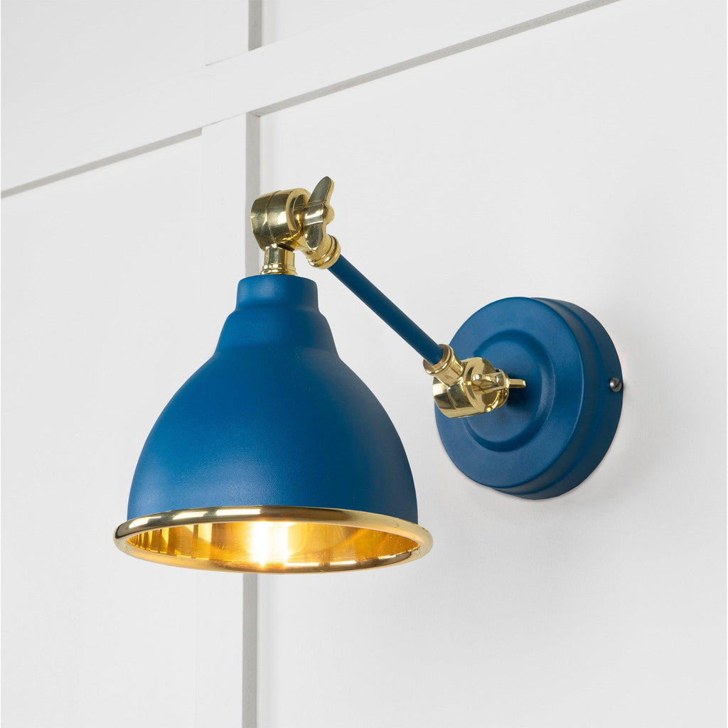 Smooth Brass Brindley Wall Light in Upstream | From The Anvil-Wall Lights-Yester Home