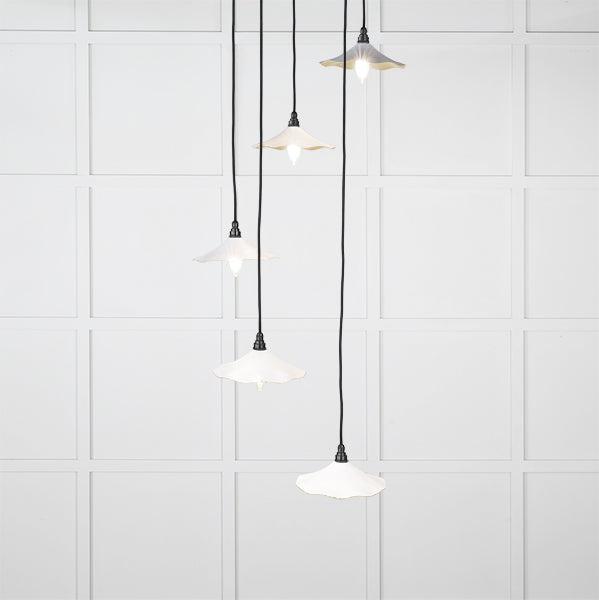 Smooth Brass Flora Cluster Pendant in Flock | From The Anvil-Cluster Pendants-Yester Home