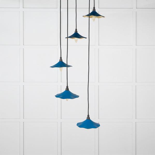 Smooth Brass Flora Cluster Pendant in Upstream | From The Anvil-Cluster Pendants-Yester Home