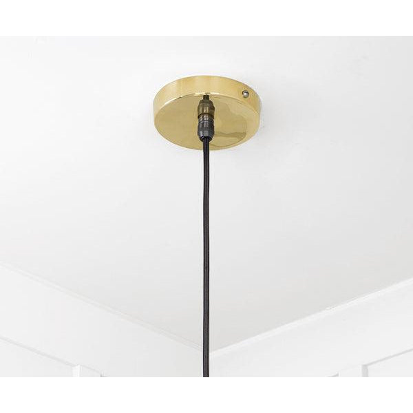 Smooth Brass Flora Pendant | From The Anvil-Ceiling Pendants-Yester Home