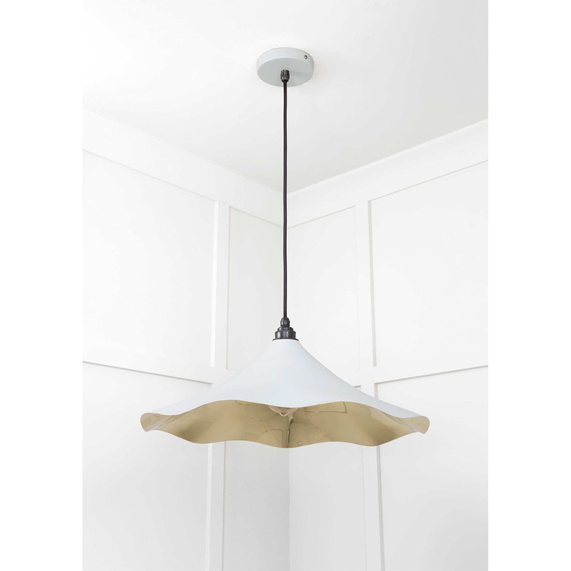 Smooth Brass Flora Pendant in Birch | From The Anvil - Ceiling Lights - From The Anvil - Yester Home
