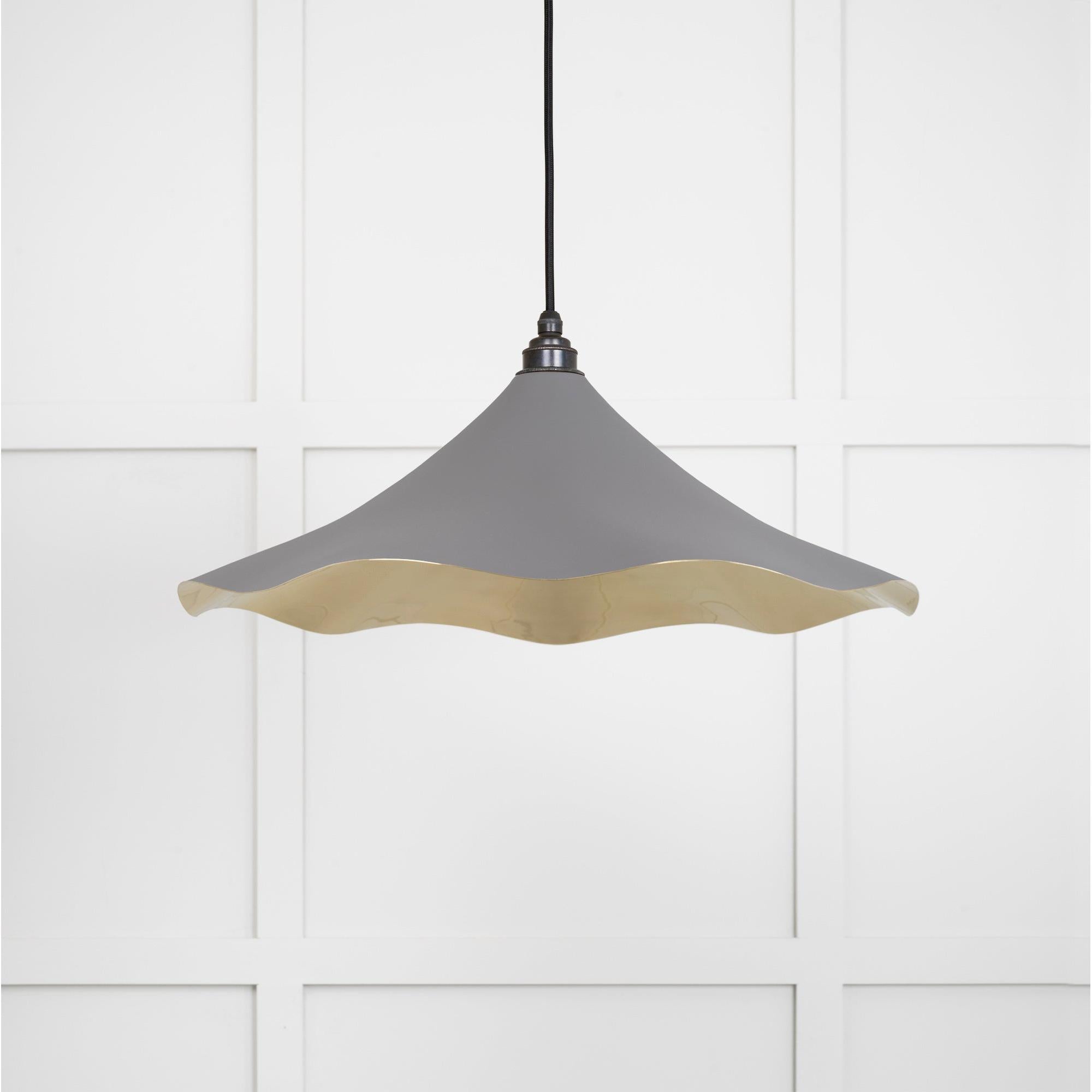 Smooth Brass Flora Pendant in Bluff | From The Anvil - Ceiling Lights - From The Anvil - Yester Home