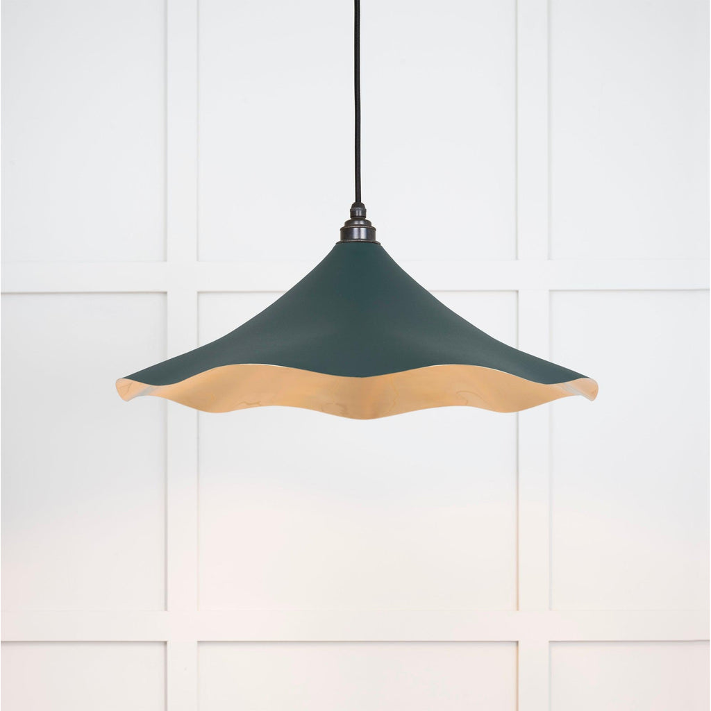 Smooth Brass Flora Pendant in Dingle | From The Anvil-Ceiling Pendants-Yester Home