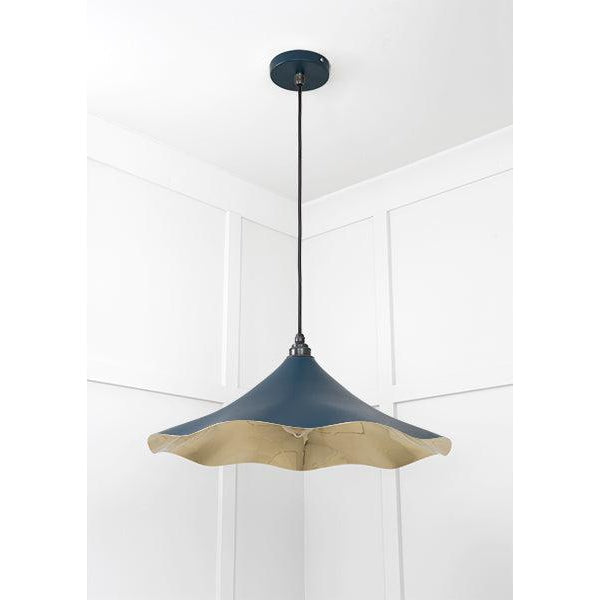 Smooth Brass Flora Pendant in Dusk | From The Anvil-Ceiling Pendants-Yester Home