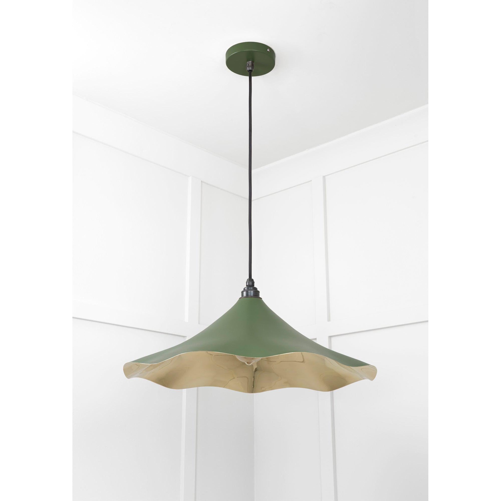 Smooth Brass Flora Pendant in Heath | From The Anvil - Ceiling Lights - From The Anvil - Yester Home