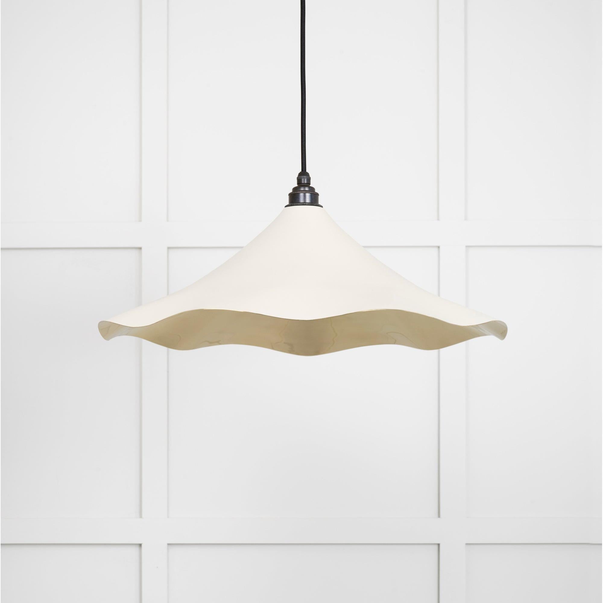 Smooth Brass Flora Pendant in Teasel | From The Anvil - Ceiling Lights - From The Anvil - Yester Home