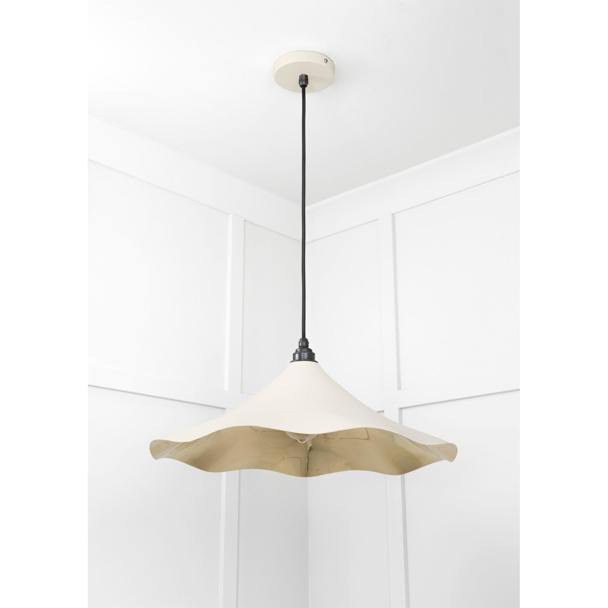 Smooth Brass Flora Pendant in Teasel | From The Anvil - Ceiling Lights - From The Anvil - Yester Home