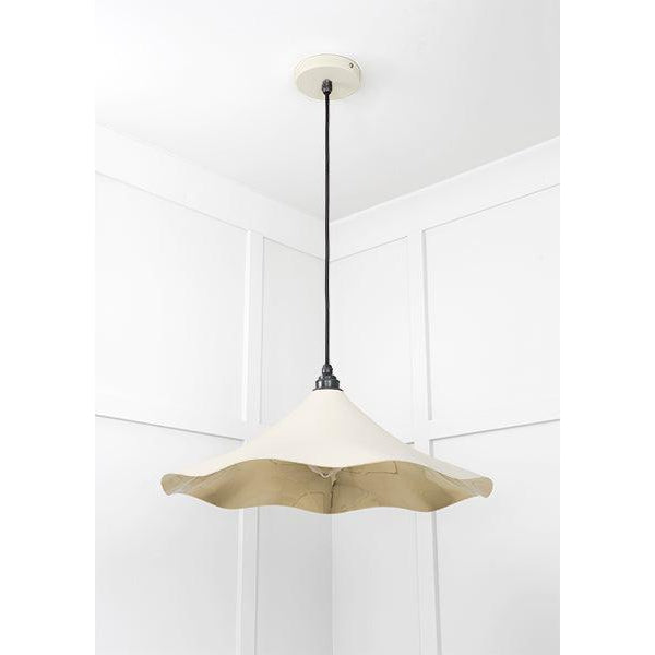 Smooth Brass Flora Pendant in Teasel | From The Anvil-Ceiling Pendants-Yester Home