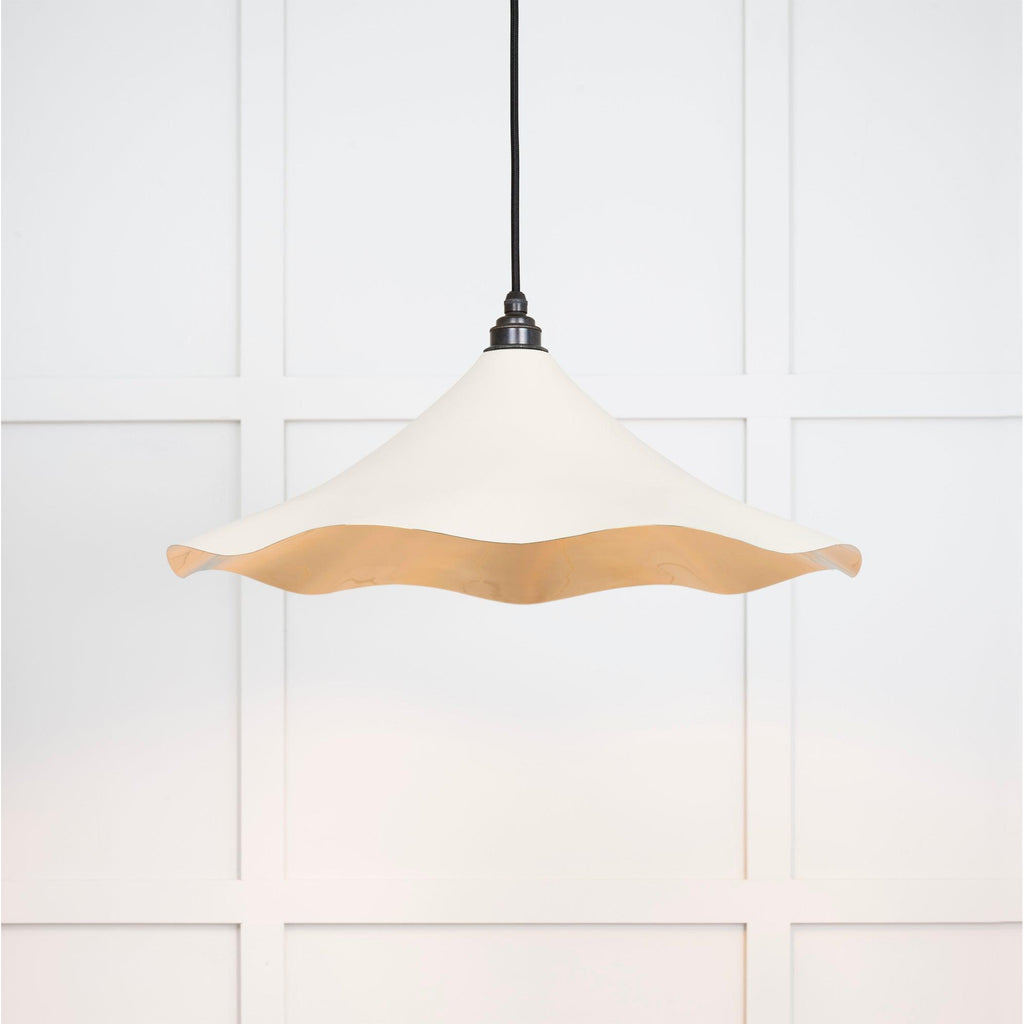 Smooth Brass Flora Pendant in Teasel | From The Anvil-Ceiling Pendants-Yester Home
