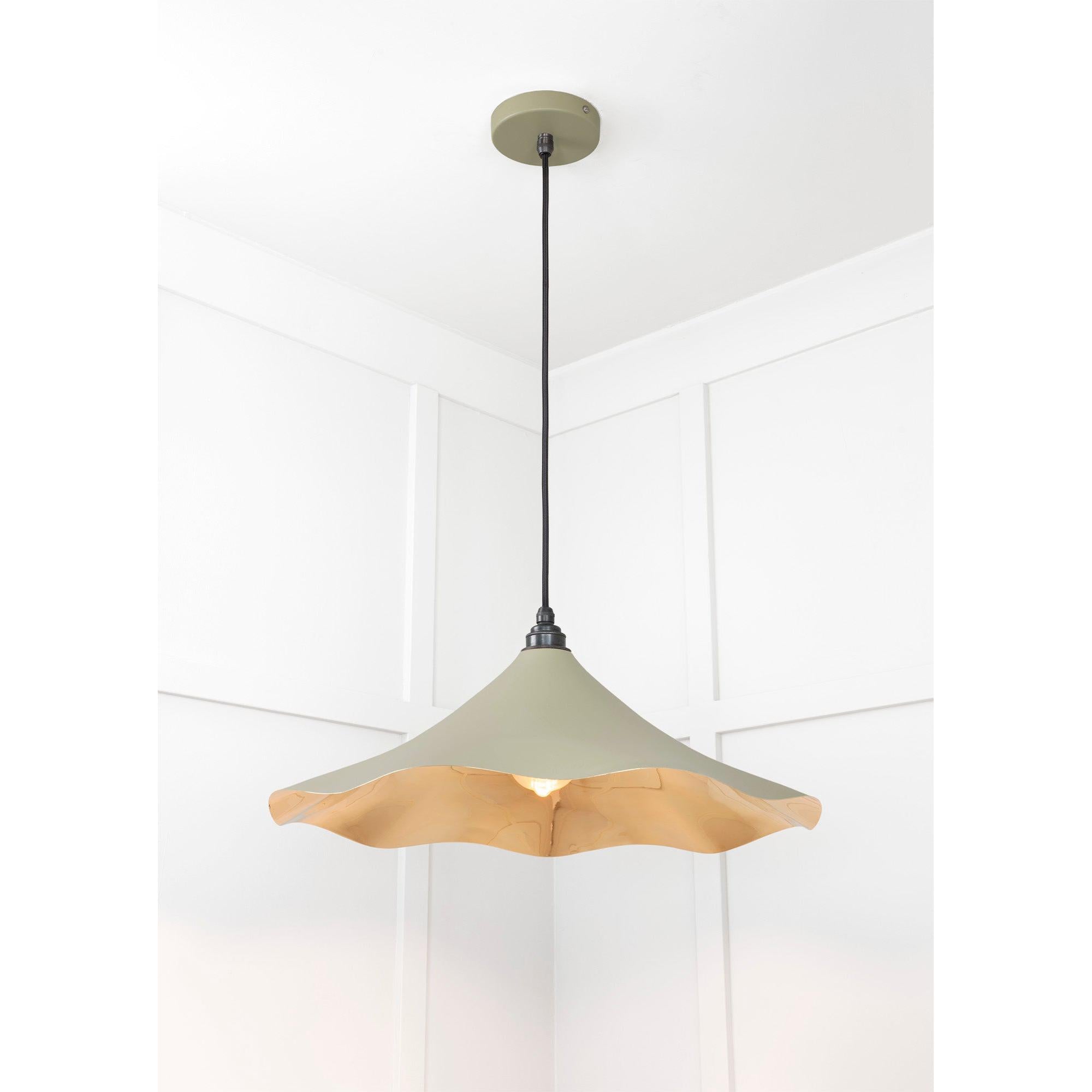 Smooth Brass Flora Pendant in Tump | From The Anvil - Ceiling Lights - From The Anvil - Yester Home