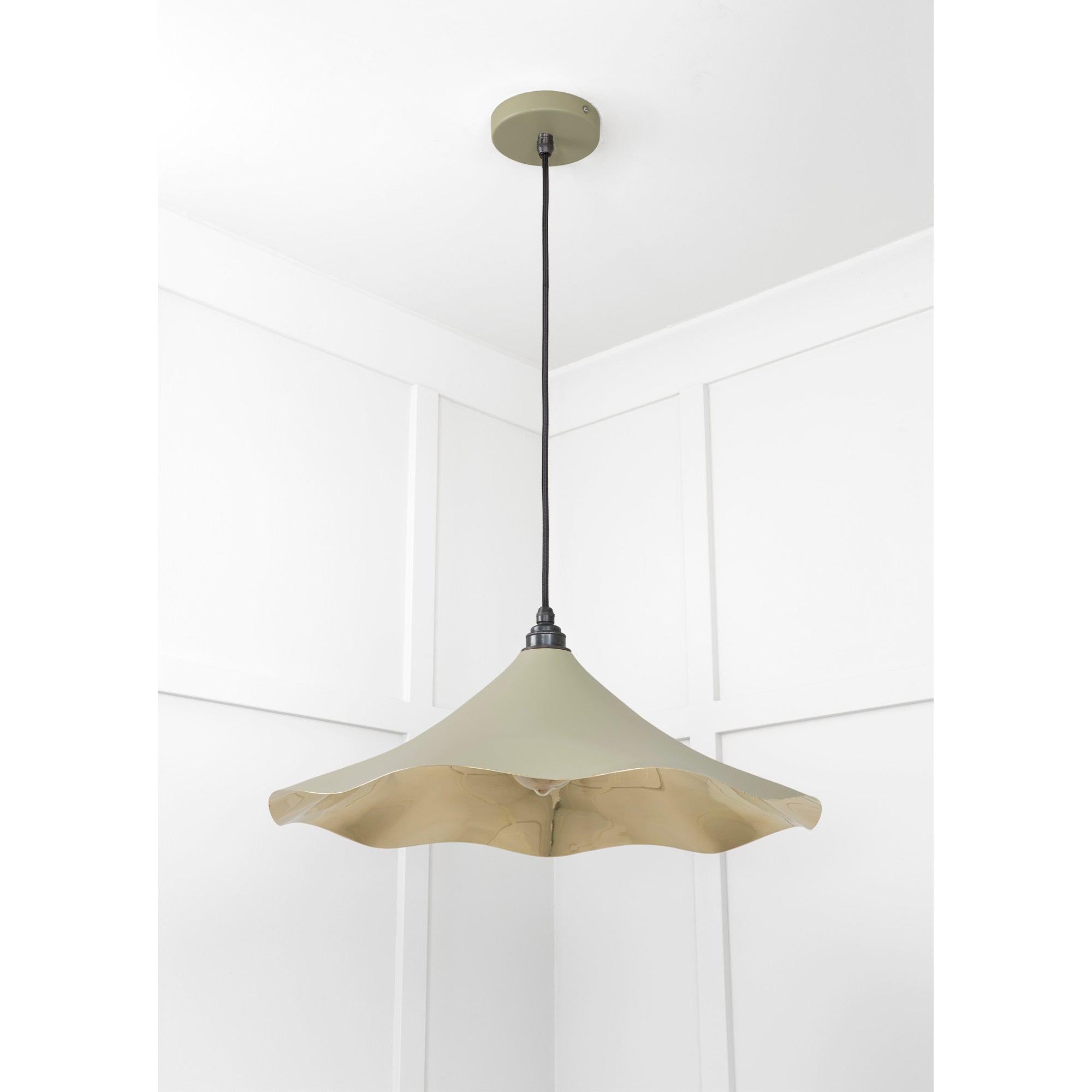 Smooth Brass Flora Pendant in Tump | From The Anvil - Ceiling Lights - From The Anvil - Yester Home