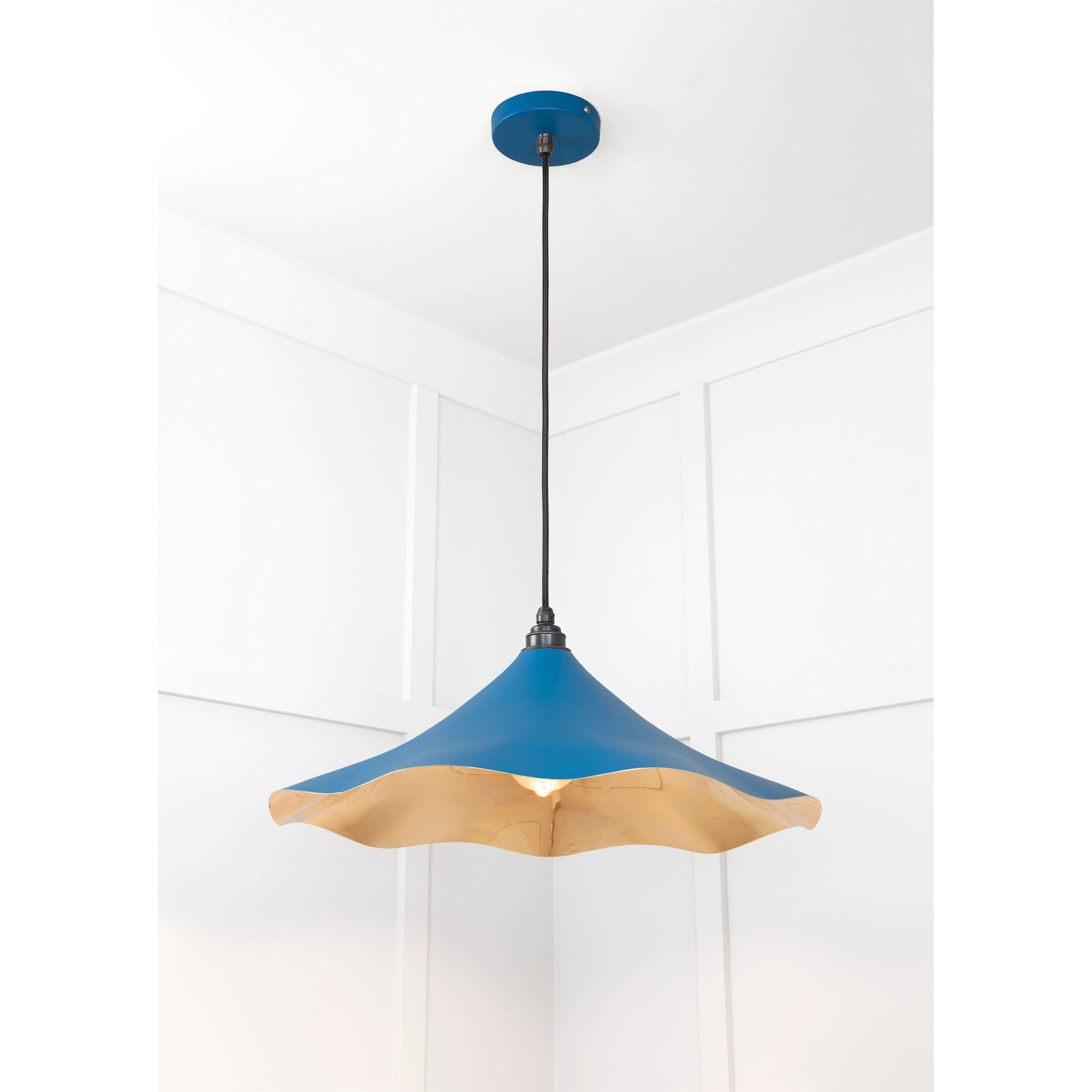 Smooth Brass Flora Pendant in Upstream | From The Anvil - Ceiling Lights - From The Anvil - Yester Home
